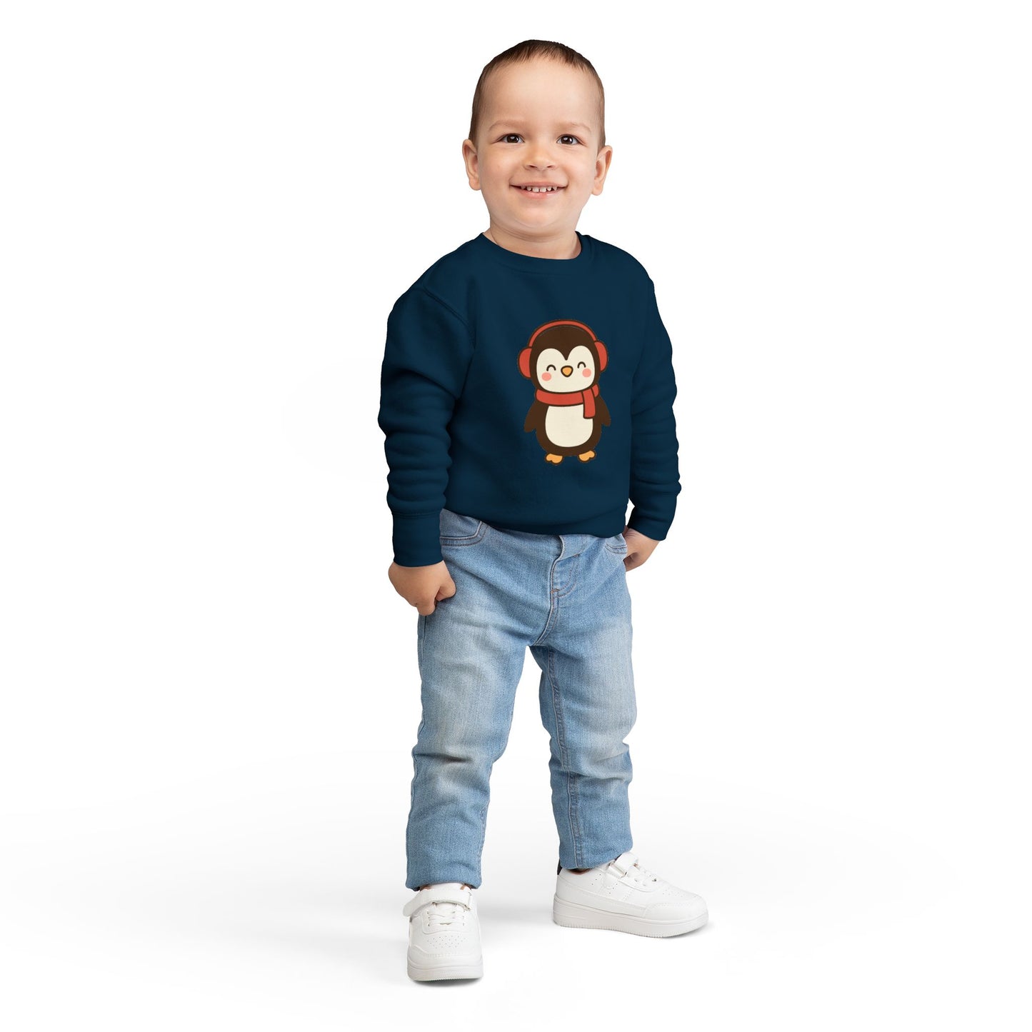 Christmas Winter Penguin Toddler Sweatshirt