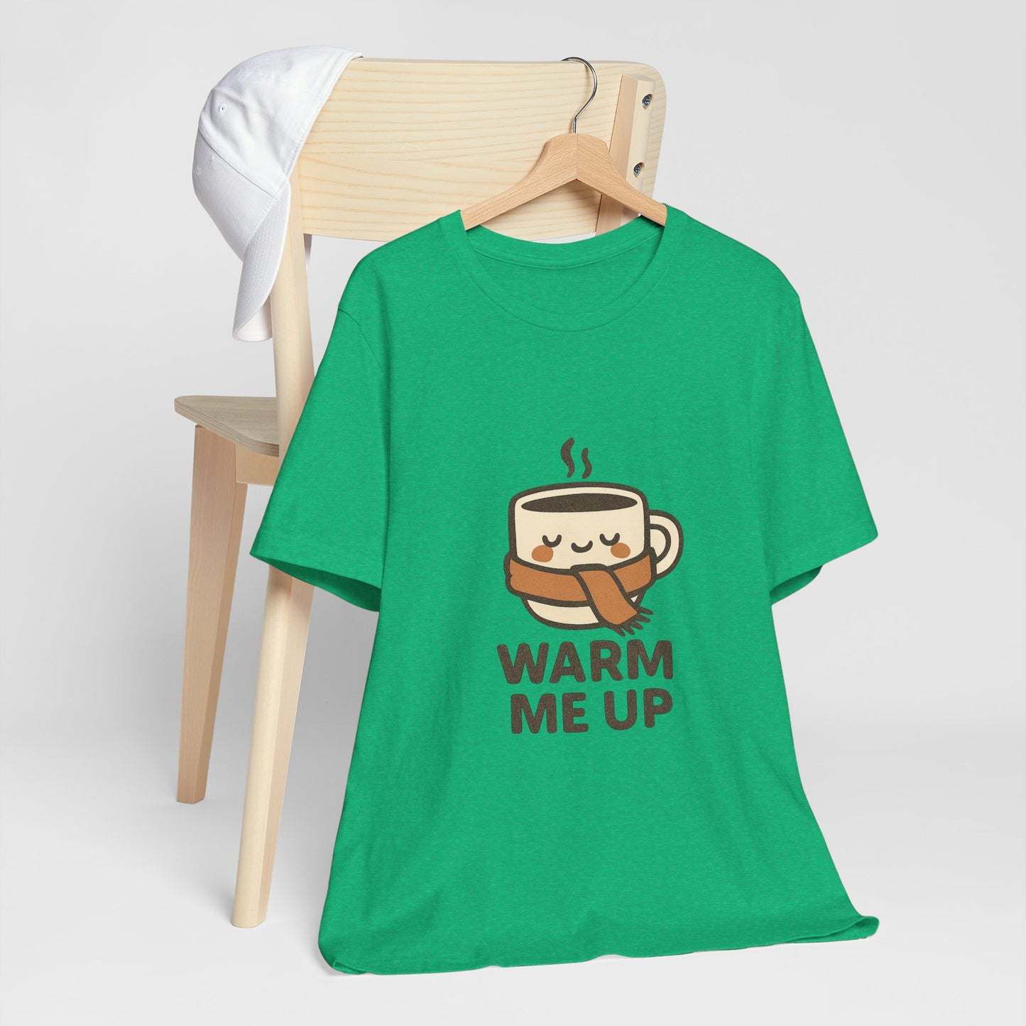 Warm Me Up Coffee Cup Unisex Jersey Short Sleeve Tee T-shirt