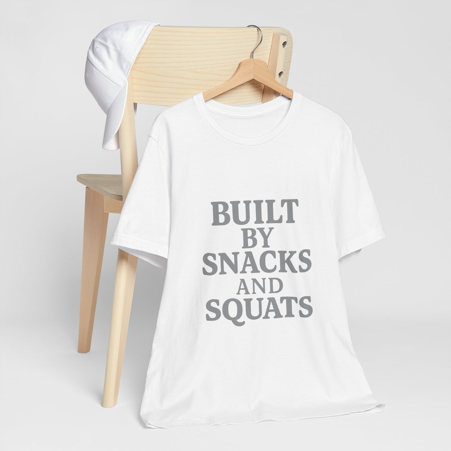 Built By Snacks And Squats Gym Humor Unisex Jersey Short Sleeve Tee T-shirt