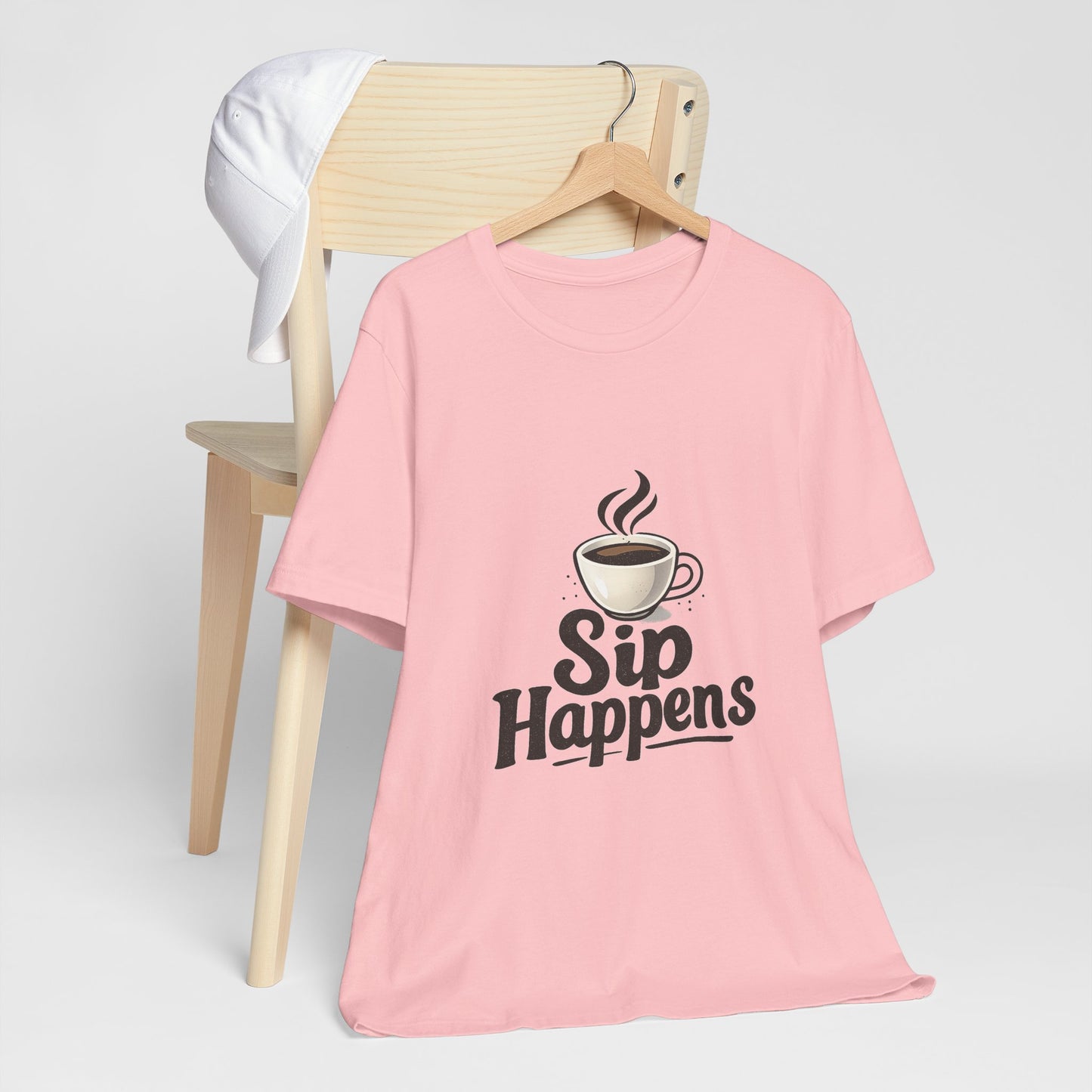 Sip Happens Coffee Cup Unisex Jersey Short Sleeve Tee T-shirt