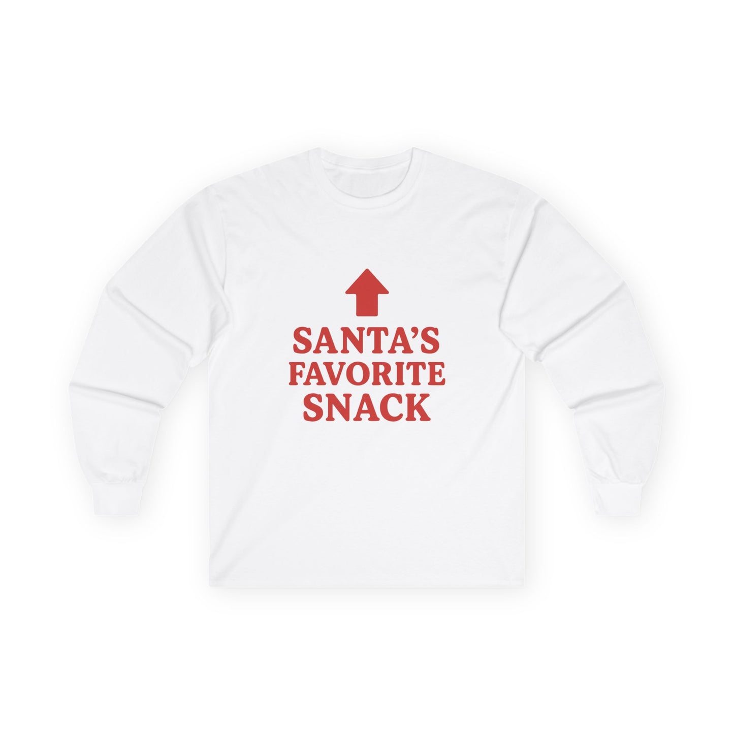 Santa's Favorite Snack Christmas Unisex Ultra Cotton Long Sleeve Tee