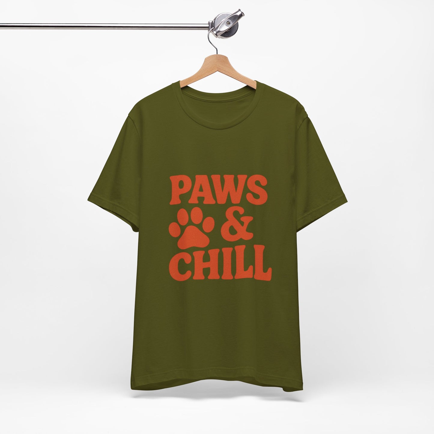 Paws and Chill Pet Lovers Unisex Jersey Short Sleeve Tee T-shirt