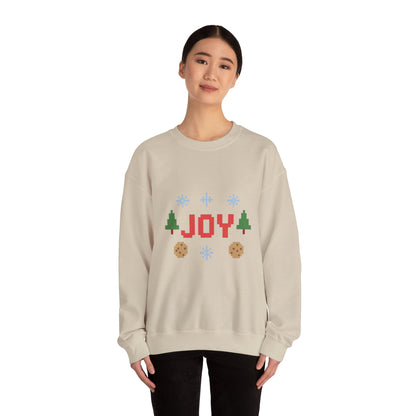 Christmas Joy In Pixel Unisex Heavy Blend™ Crewneck Sweatshirt