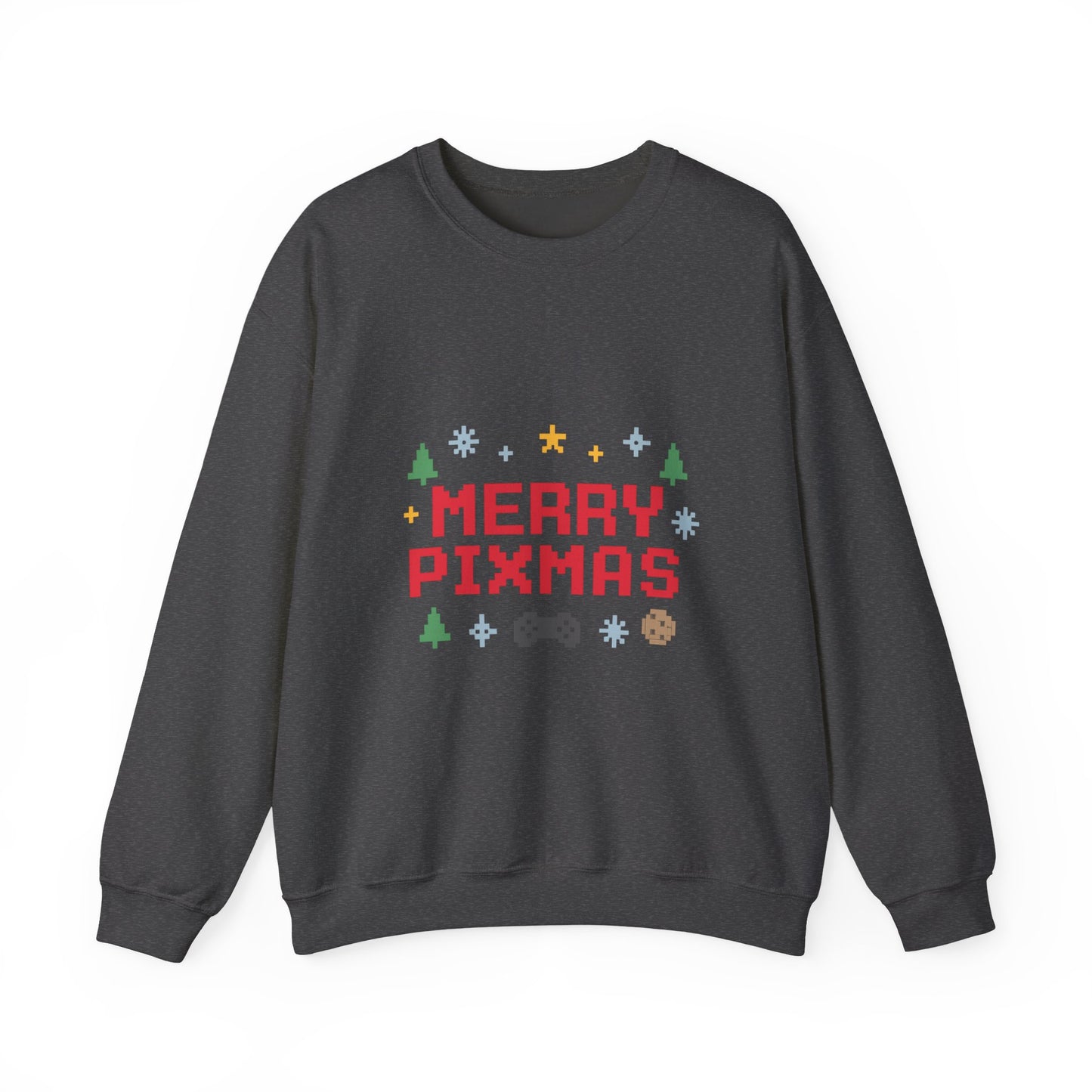 Merry Pixmas Christmas Unisex Heavy Blend™ Crewneck Sweatshirt