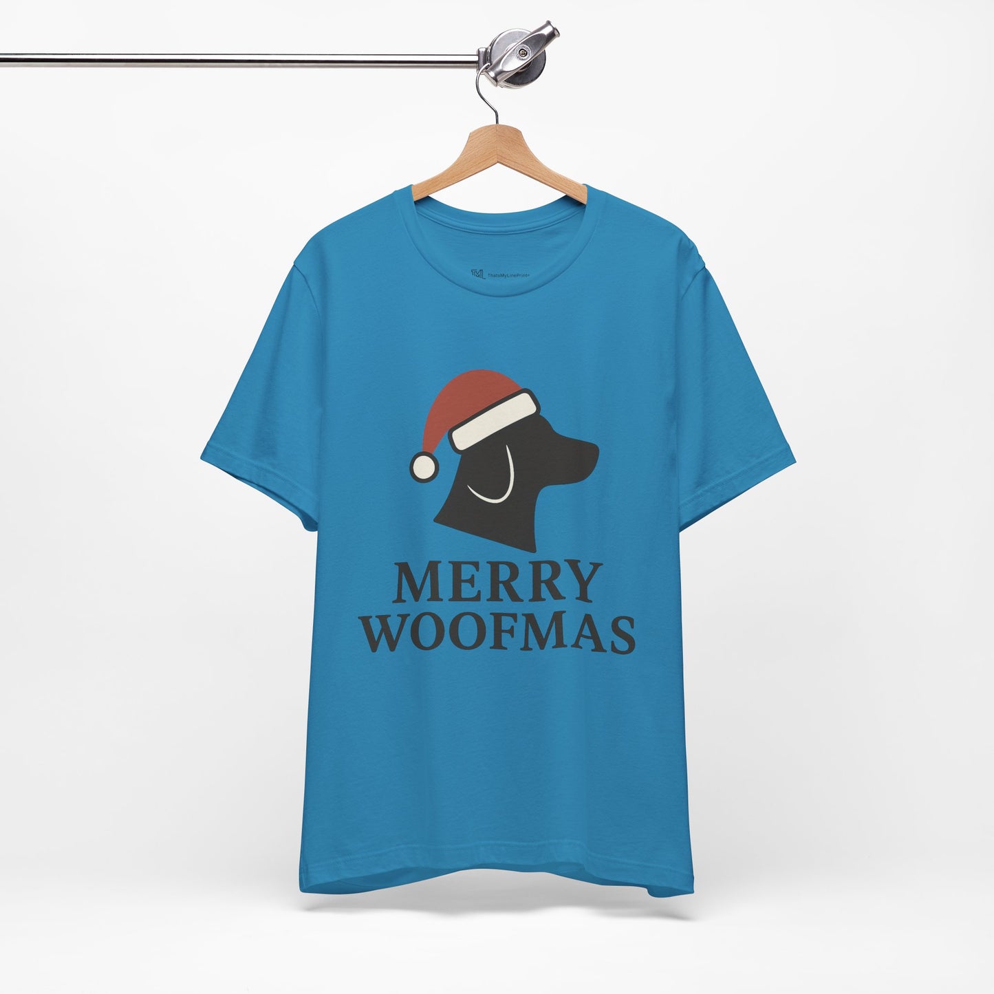 Merry Woofmas Christmas Unisex Jersey Short Sleeve Tee T-shirt