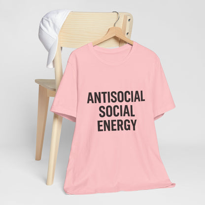 Antisocial Social Energy Unisex Jersey Short Sleeve Tee T-shirt