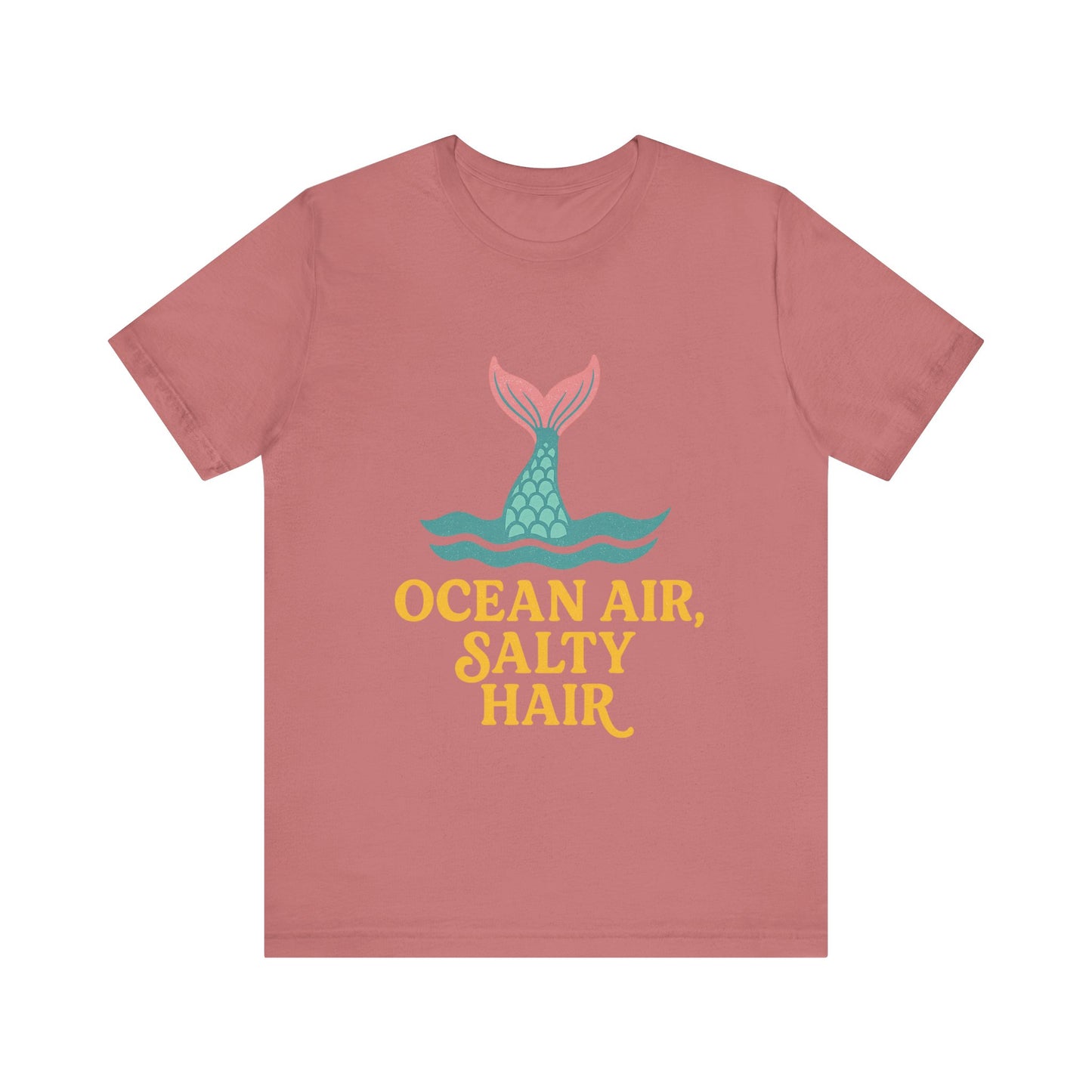 Salty Hair Mermaid Summer Unisex Jersey Short Sleeve Tee T-shirt