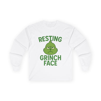 Gringe Face Christmas Unisex Ultra Cotton Long Sleeve Tee T-shirt