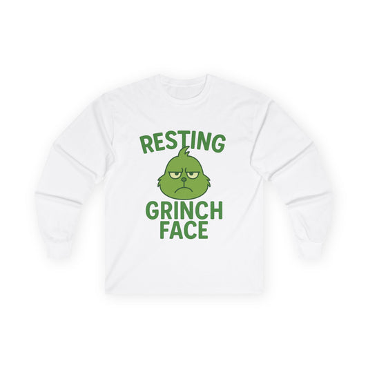 Gringe Face Christmas Unisex Ultra Cotton Long Sleeve Tee T-shirt