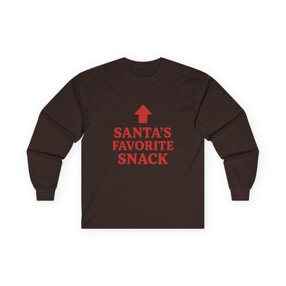 Santa's Favorite Snack Christmas Unisex Ultra Cotton Long Sleeve Tee