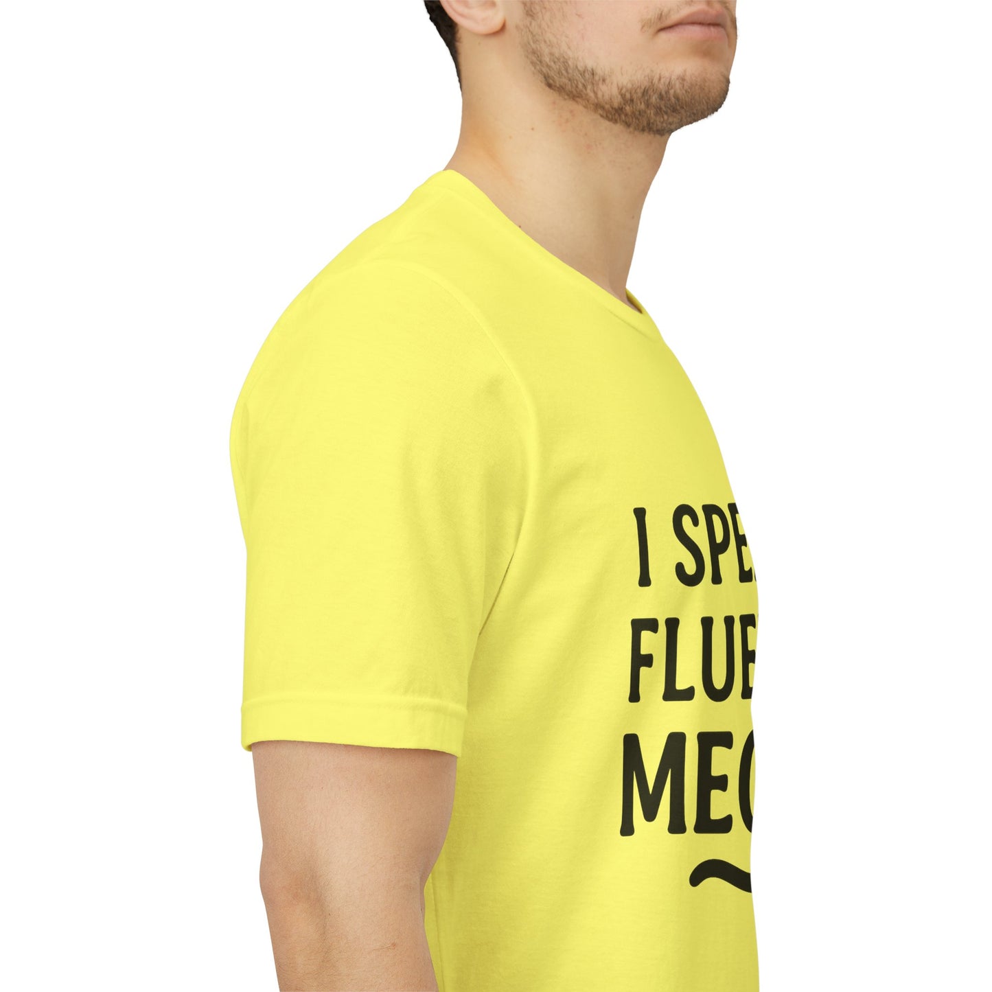 I Speak Fluent Meow Cat Lovers Unisex Jersey Short Sleeve Tee T-shirt