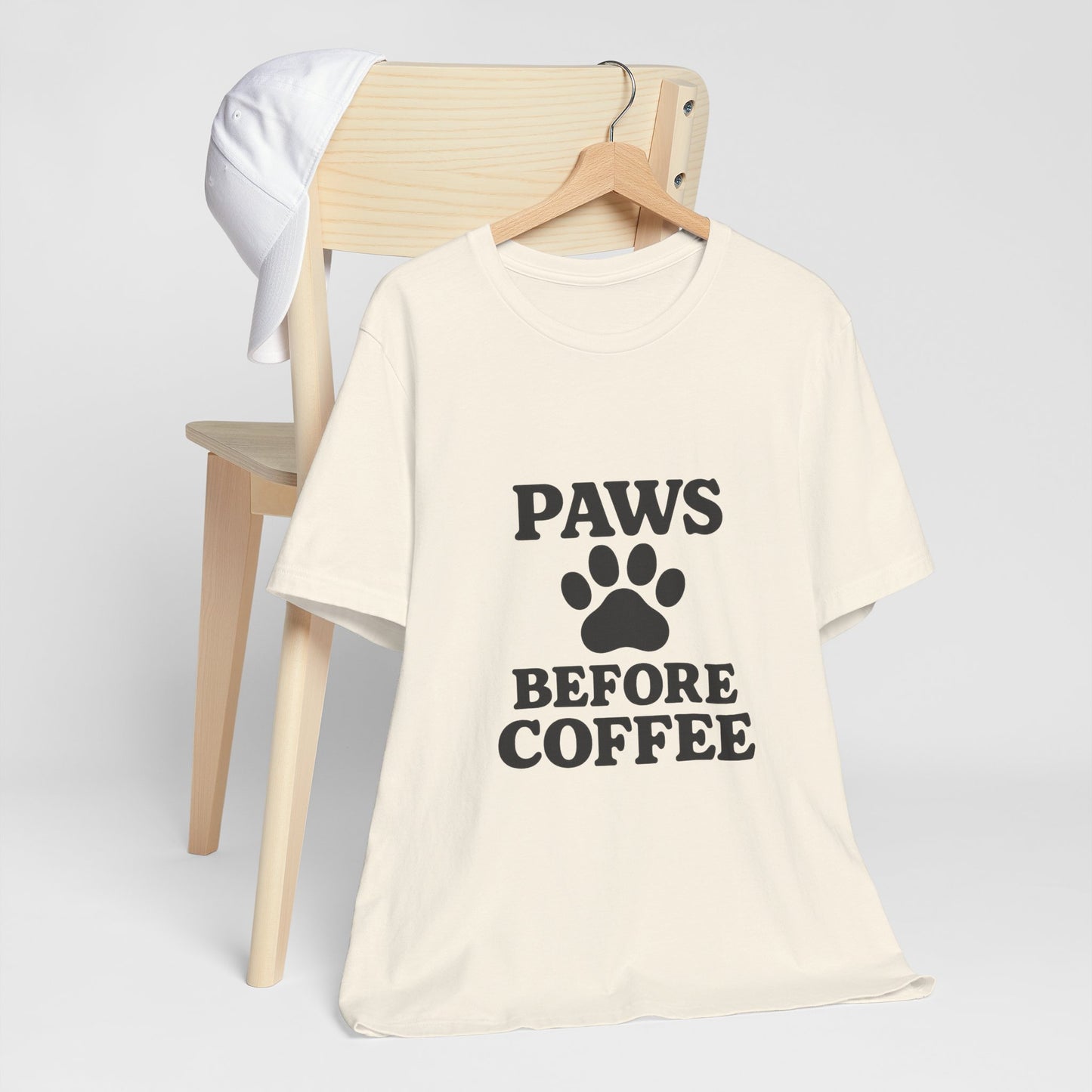 Paws Before Coffee Unisex Jersey Short Sleeve Tee T-shirt