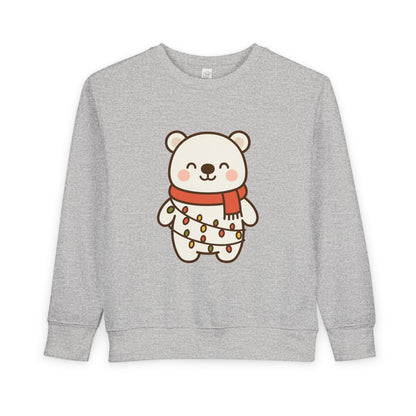 Polar Bear With Lights ChristmasToddler Sweatshirt