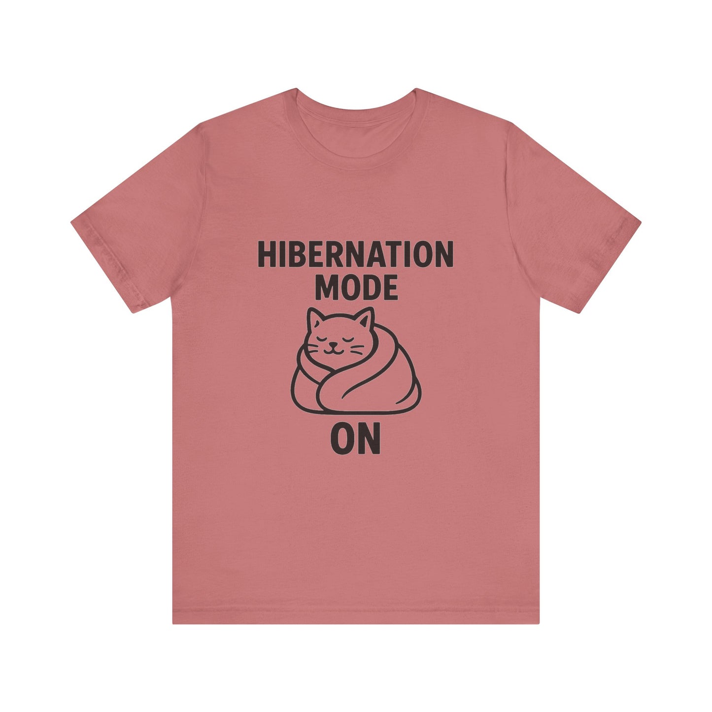 Hibernation Mode On Cat Unisex Jersey Short Sleeve Tee T-shirt
