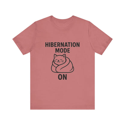 Hibernation Mode On Cat Unisex Jersey Short Sleeve Tee T-shirt