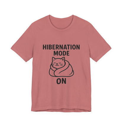Hibernation Mode On Cat Unisex Jersey Short Sleeve Tee T-shirt
