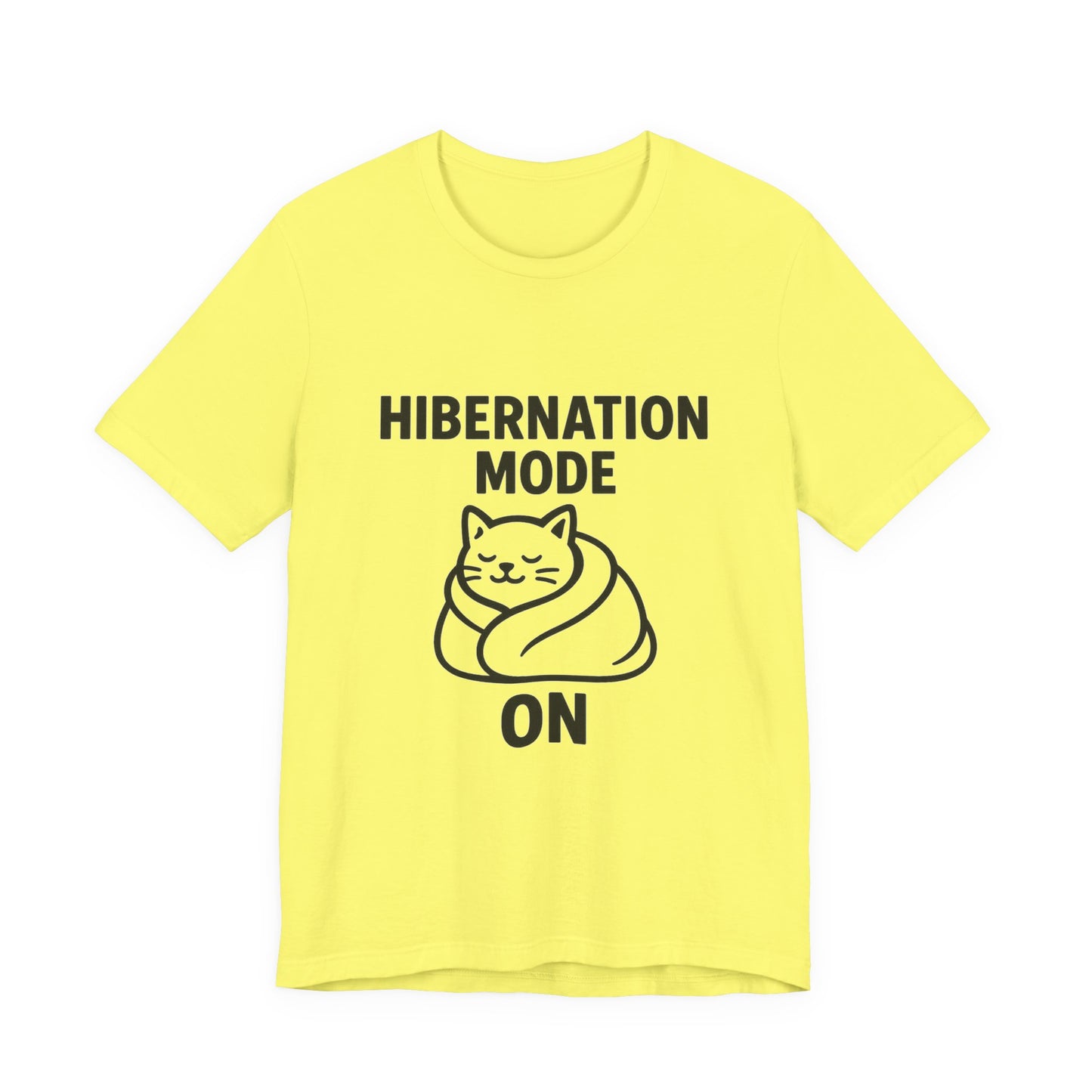 Hibernation Mode On Cat Unisex Jersey Short Sleeve Tee T-shirt