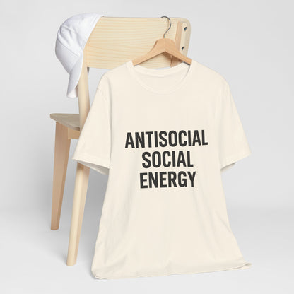 Antisocial Social Energy Unisex Jersey Short Sleeve Tee T-shirt