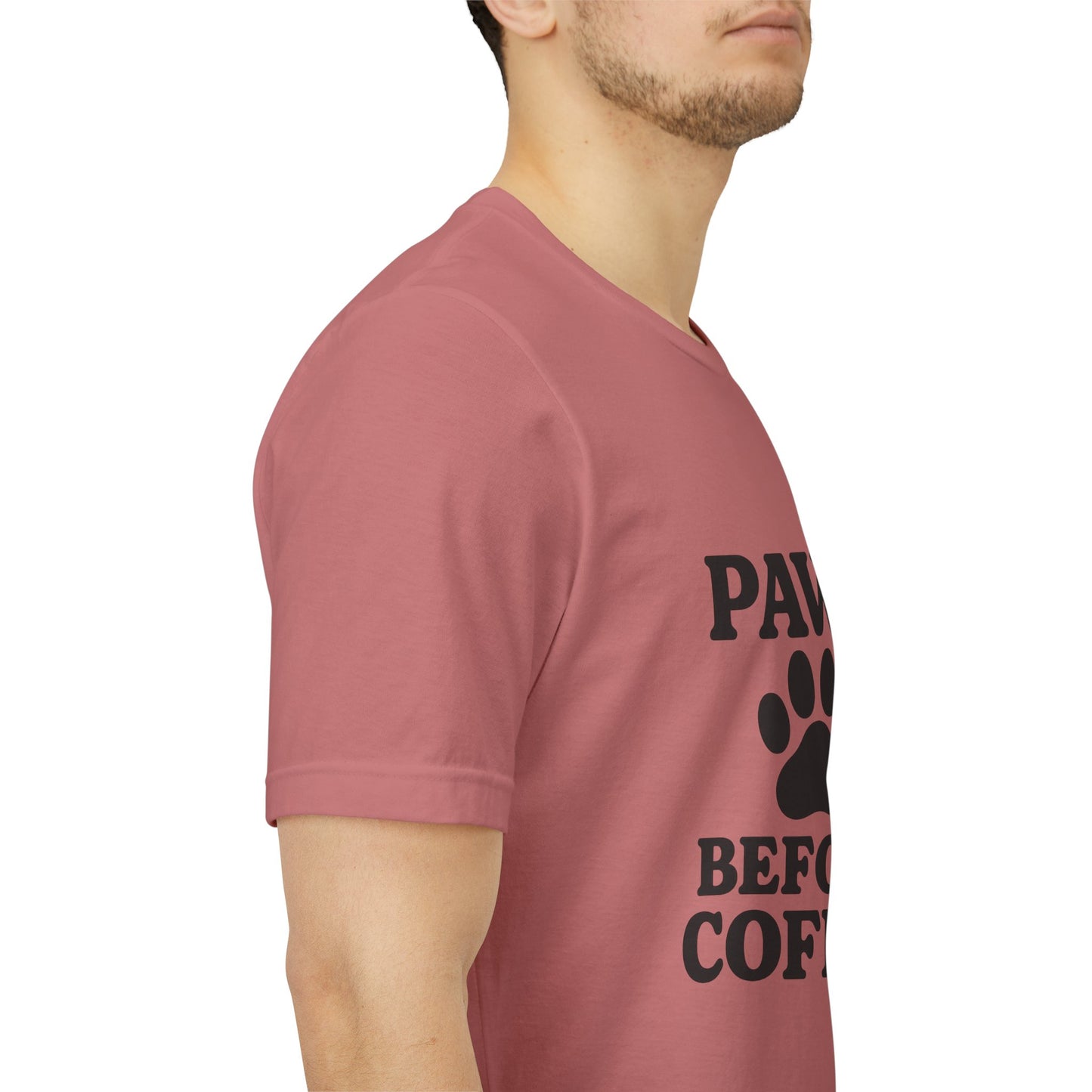 Paws Before Coffee Unisex Jersey Short Sleeve Tee T-shirt
