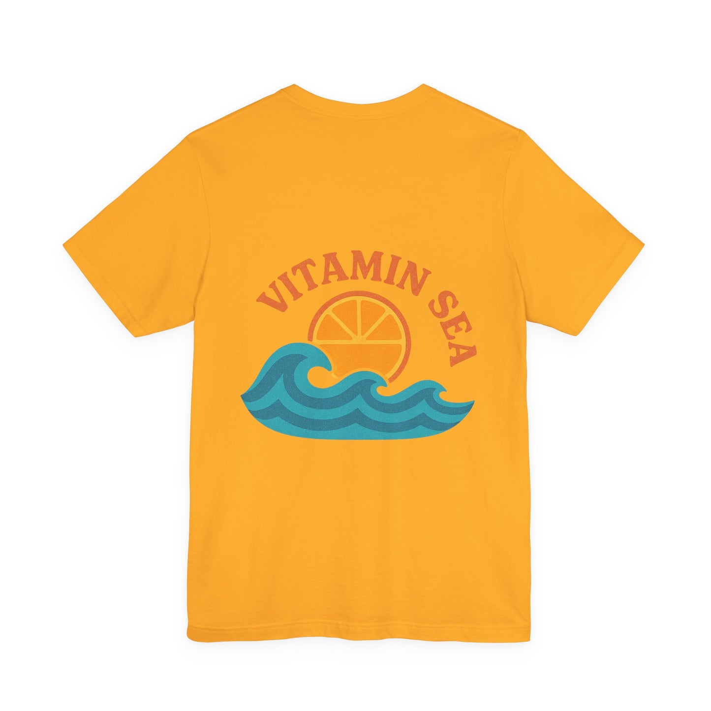Logo Vitamin Sea Back Side Design Unisex Jersey Short Sleeve Tee T-shirt
