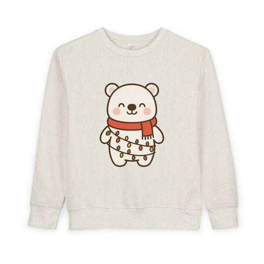 Polar Bear With Lights ChristmasToddler Sweatshirt