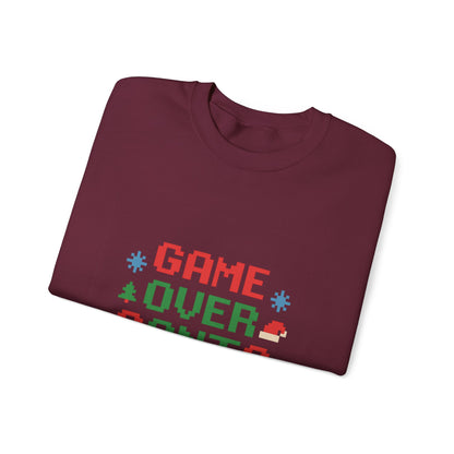 Game Over Santa Is Here Christmas Unisex Heavy Blend™ Crewneck Sweatshirt