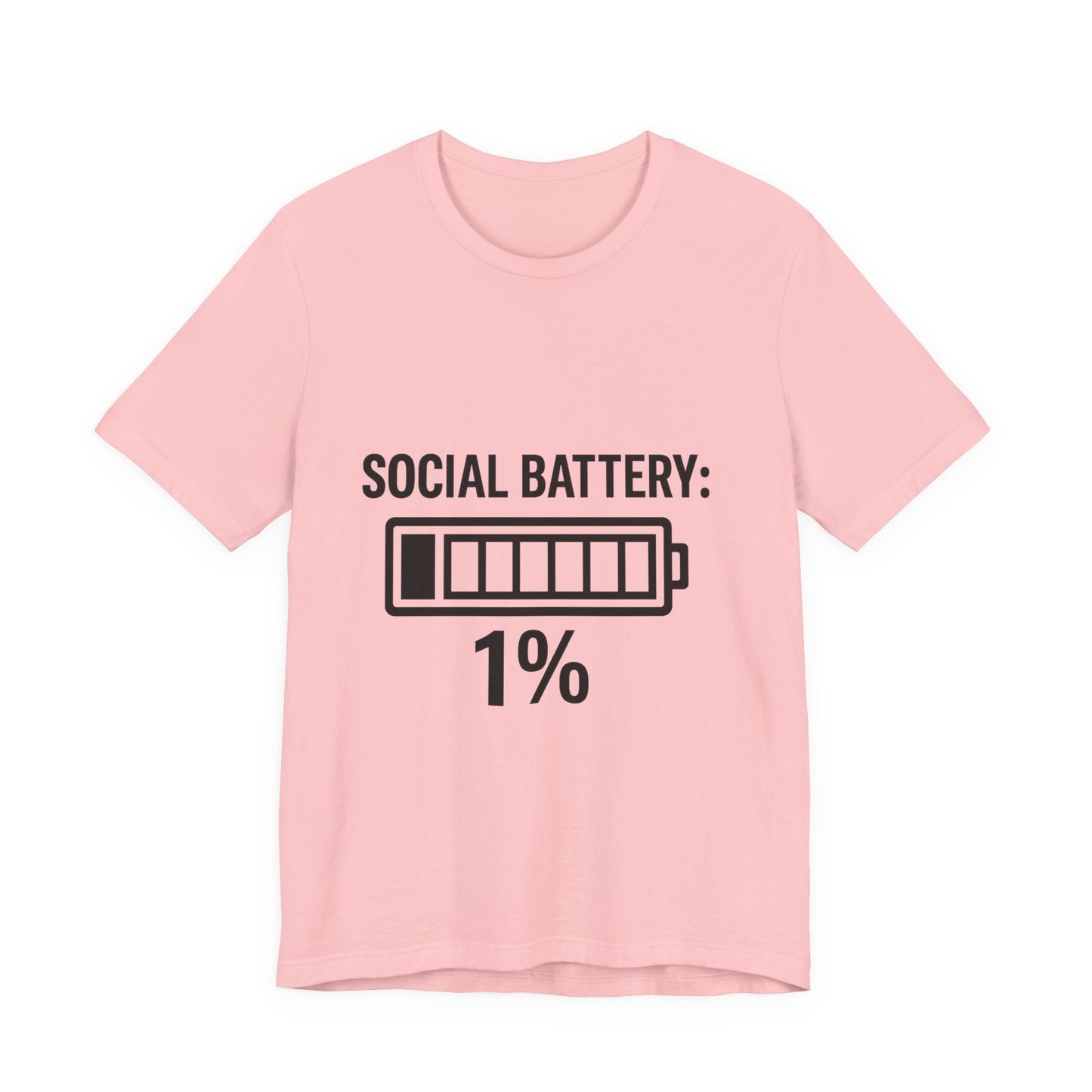 Social Battery Bar Unisex Jersey Short Sleeve Tee T-shirt