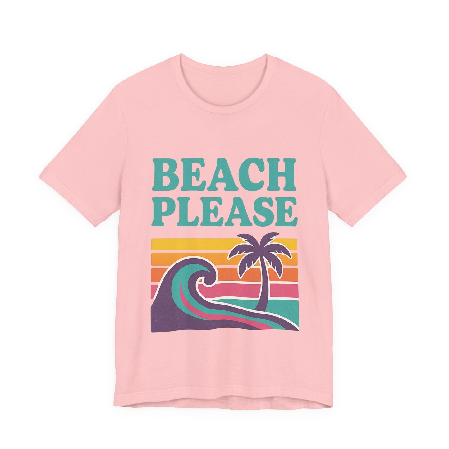Beach Please Palm Trees Unisex Short Sleeve Tee T-shirt
