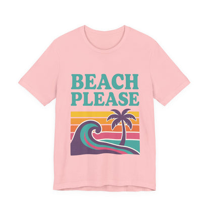 Beach Please Palm Trees Unisex Short Sleeve Tee T-shirt