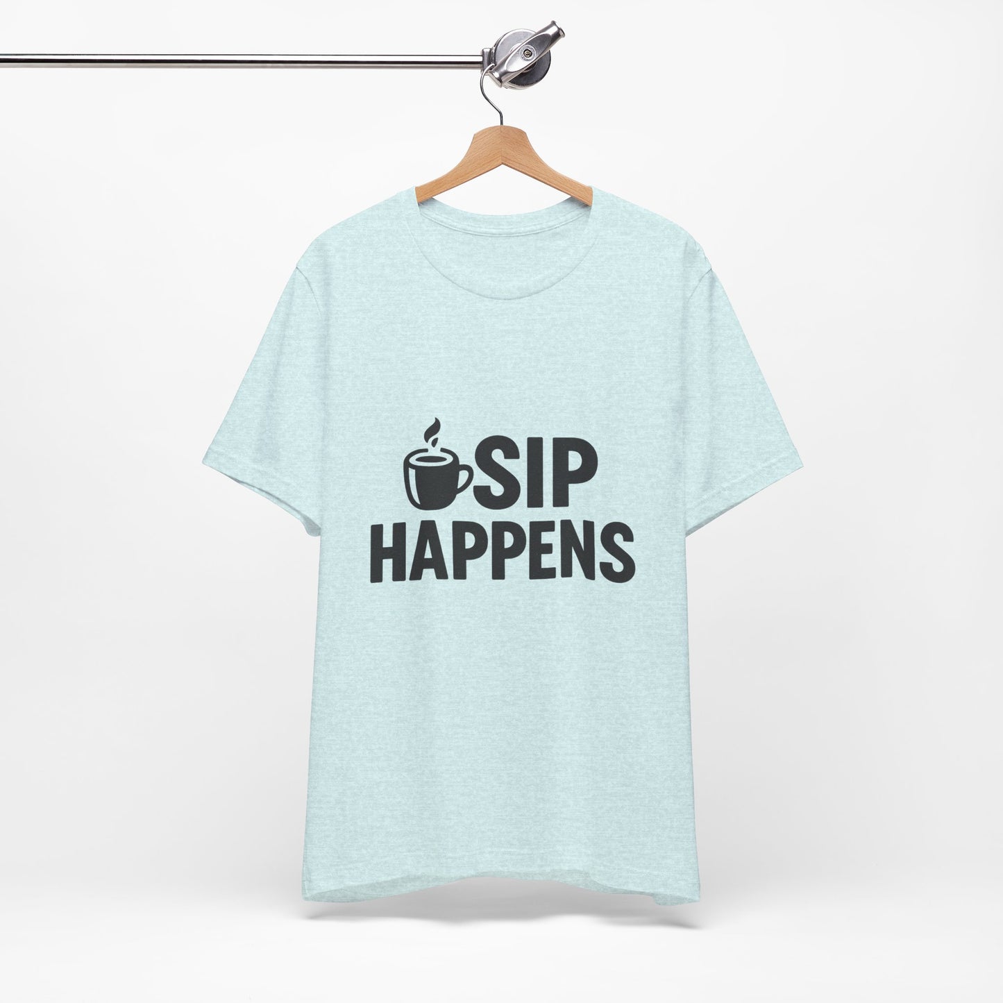 Sip Happens Minimal Edition Unisex Jersey Short Sleeve Tee T-shirt