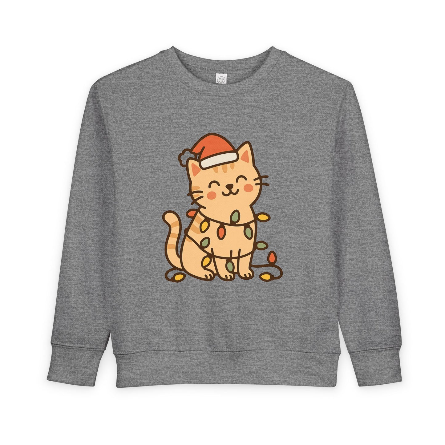 Christmas Decorated CatToddler Sweatshirt