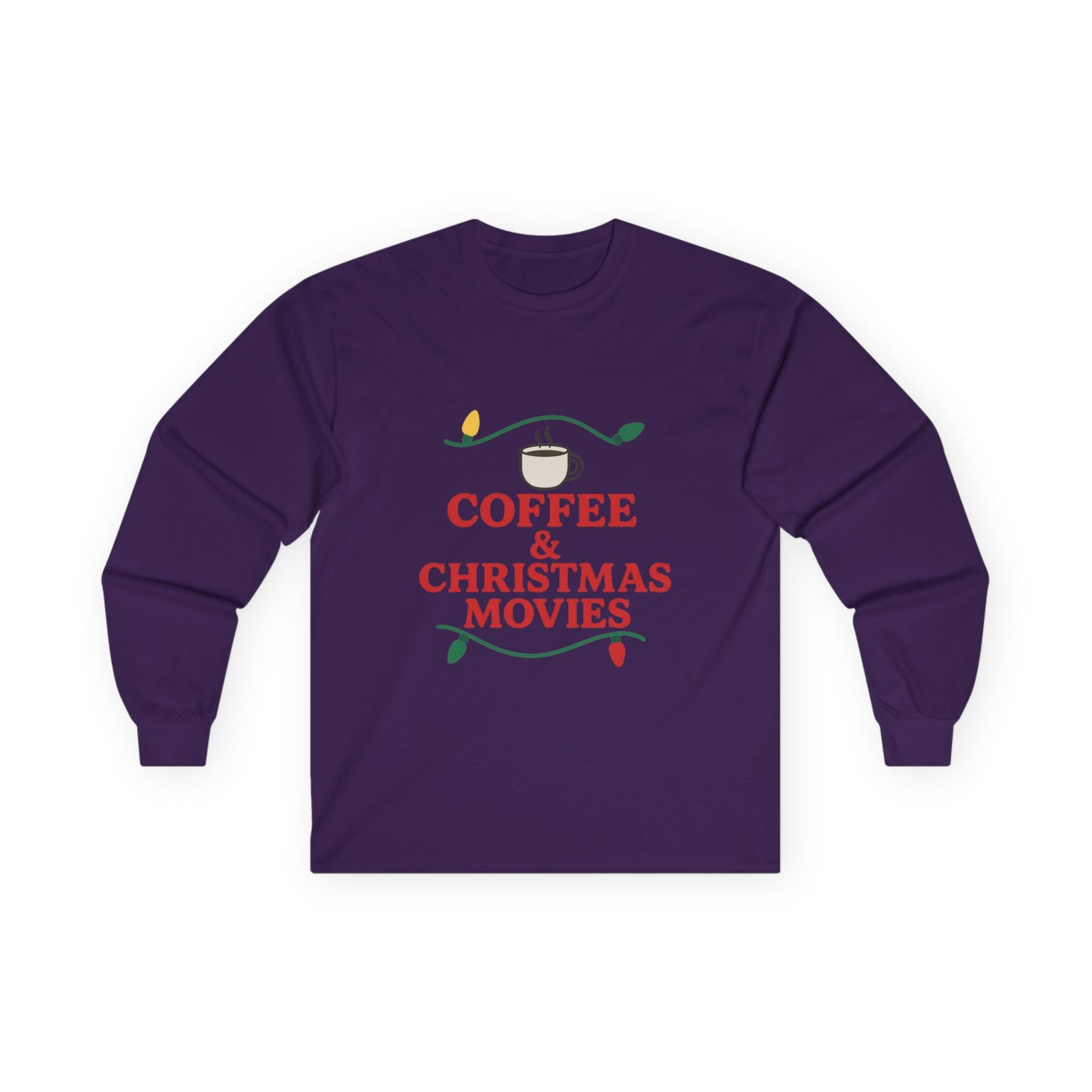Coffee & Christmas Movies Unisex Ultra Cotton Long Sleeve Tee