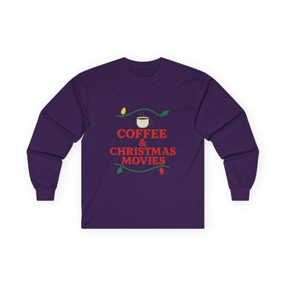 Coffee & Christmas Movies Unisex Ultra Cotton Long Sleeve Tee