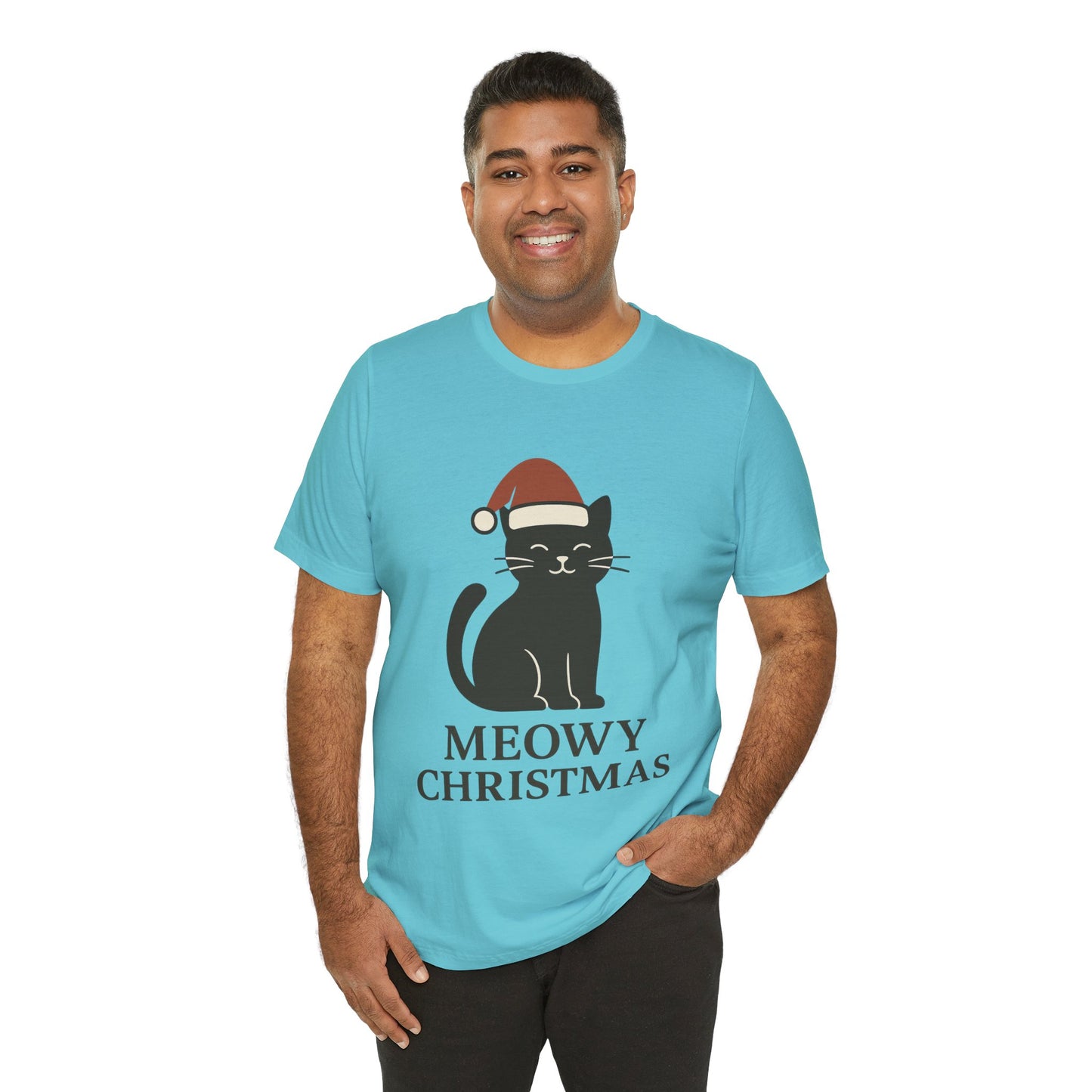 Meowy Christmas Unisex Jersey Short Sleeve Tee T-shirt