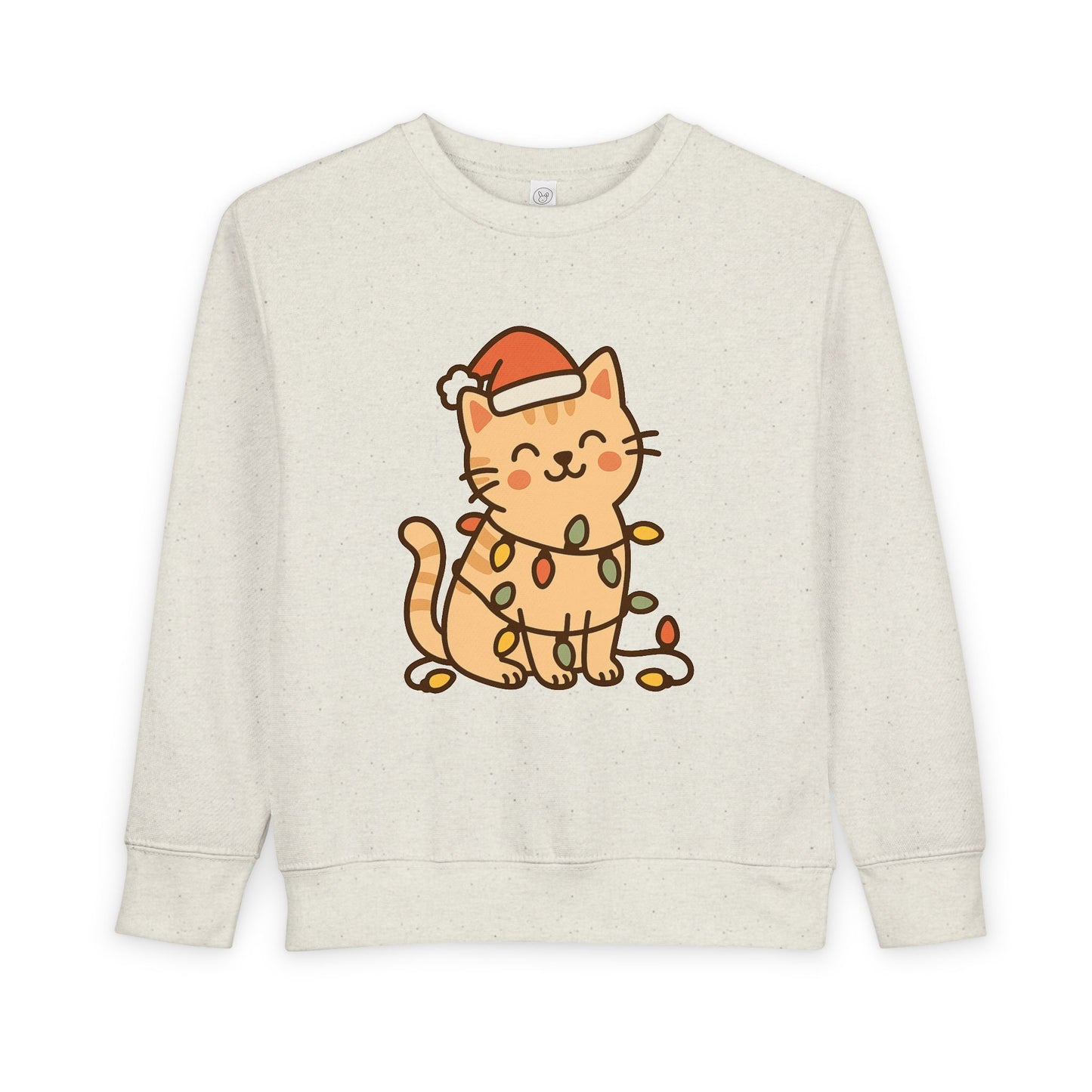 Christmas Decorated CatToddler Sweatshirt