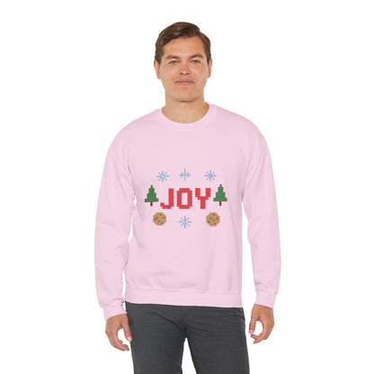 Christmas Joy In Pixel Unisex Heavy Blend™ Crewneck Sweatshirt