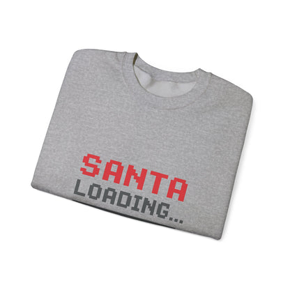Santa Loading Bar Christmas Unisex Heavy Blend™ Crewneck Sweatshirt