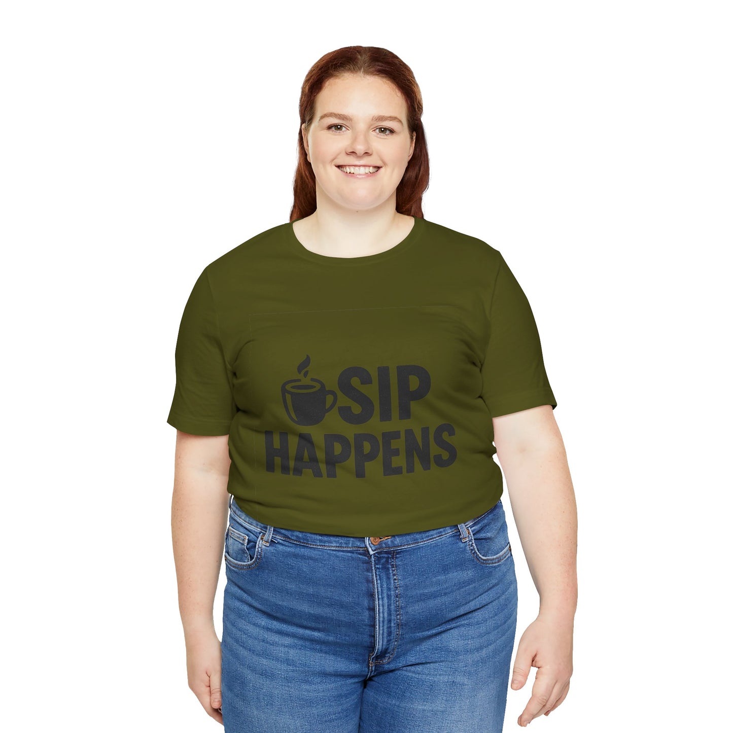 Sip Happens Minimal Edition Unisex Jersey Short Sleeve Tee T-shirt