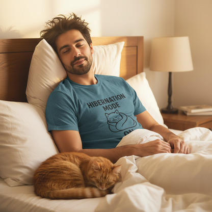 Hibernation Mode On Cat Unisex Jersey Short Sleeve Tee T-shirt