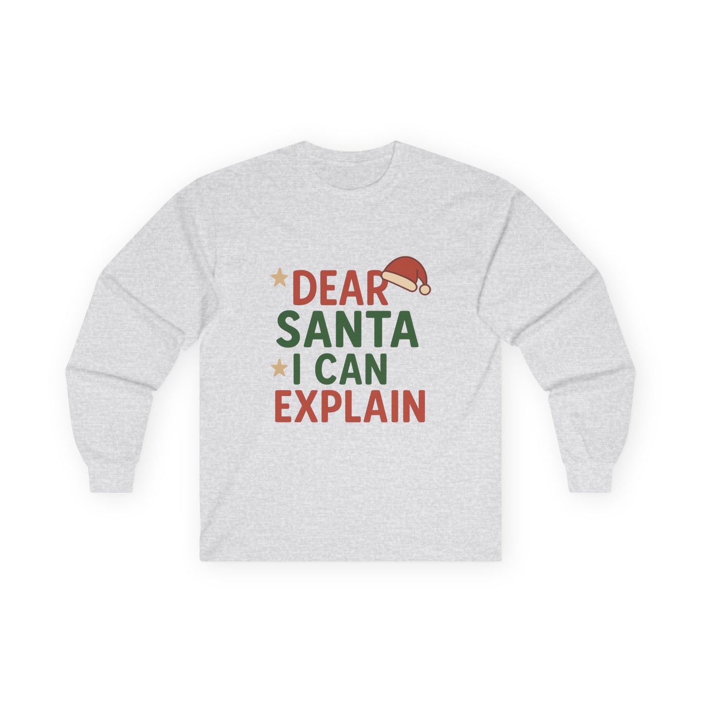 Dear Santa I Can Explain Christmas Unisex Ultra Cotton Long Sleeve Tee T-shirt