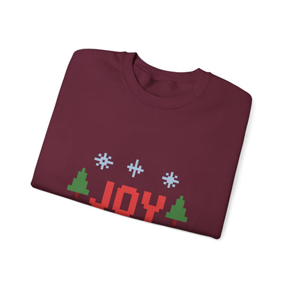 Christmas Joy In Pixel Unisex Heavy Blend™ Crewneck Sweatshirt