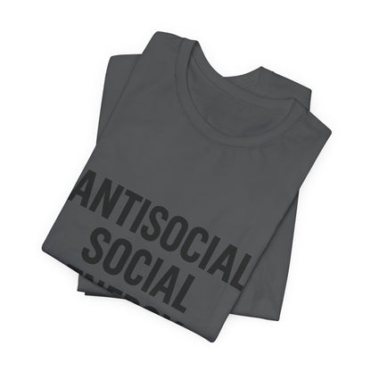Antisocial Social Energy Unisex Jersey Short Sleeve Tee T-shirt
