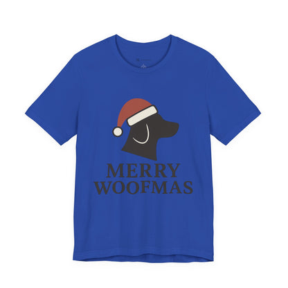 Merry Woofmas Christmas Unisex Jersey Short Sleeve Tee T-shirt