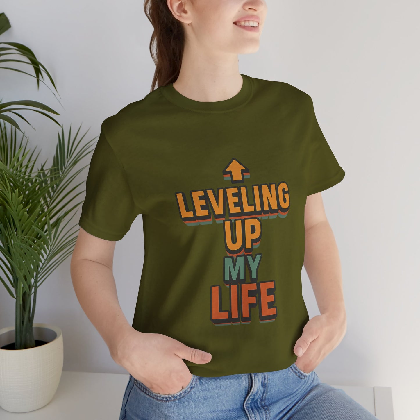 Leveling Up My Life Unisex Jersey Short Sleeve Tee T-shirt
