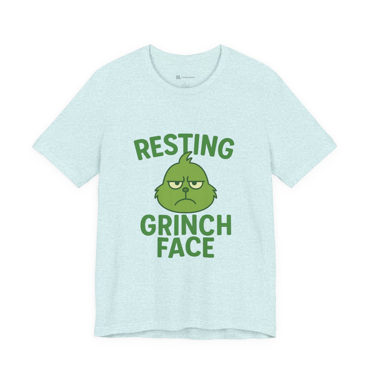 Gringe Resting Face Christmas Unisex Jersey Short Sleeve Tee T-shirt
