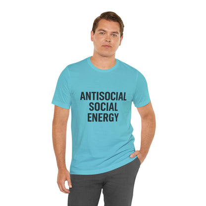 Antisocial Social Energy Unisex Jersey Short Sleeve Tee T-shirt