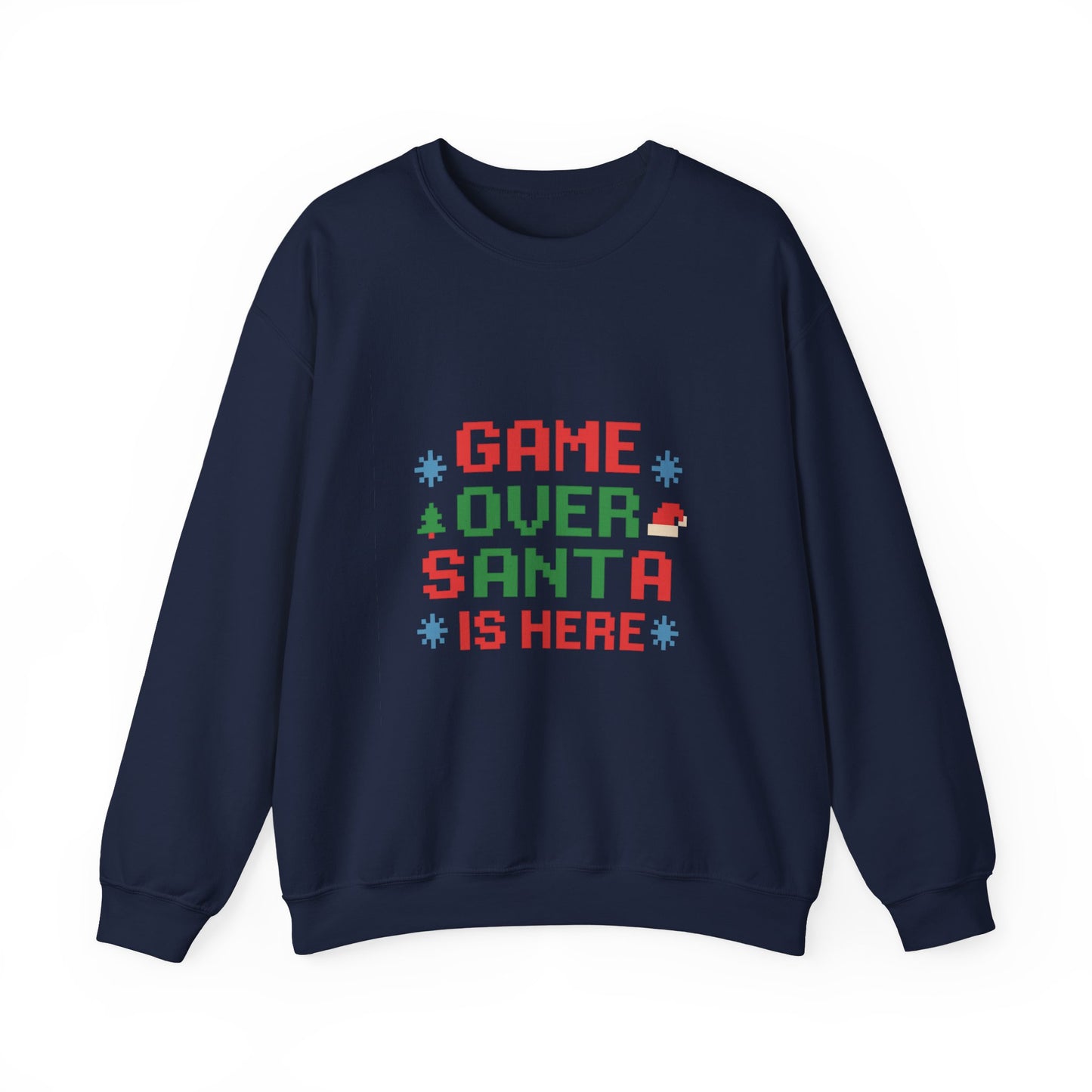 Game Over Santa Is Here Christmas Unisex Heavy Blend™ Crewneck Sweatshirt