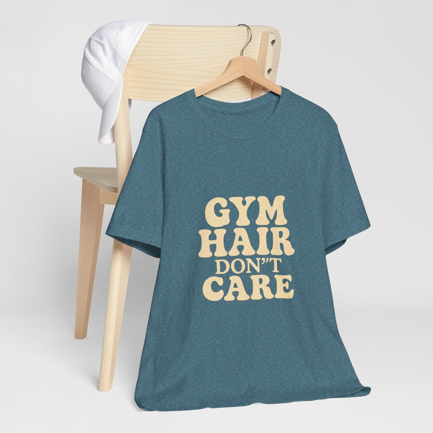 Gym Hair Don't Care Unisex Jersey Short Sleeve Tee T-shirt