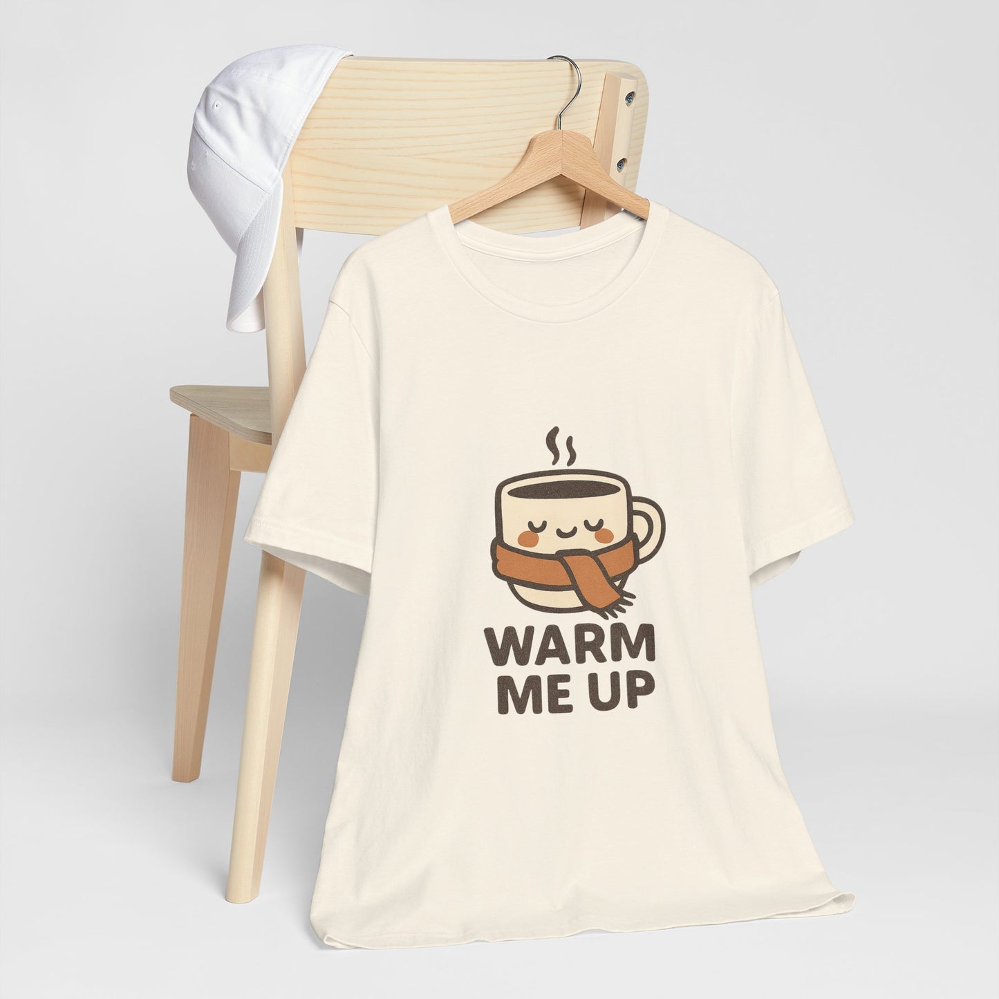 Warm Me Up Coffee Cup Unisex Jersey Short Sleeve Tee T-shirt