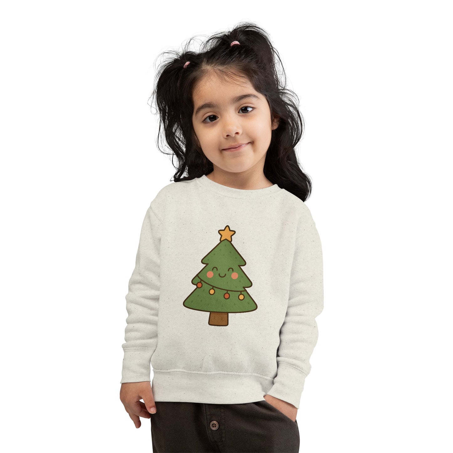 Christmas Tree With Lights Toddler Sweatshirt